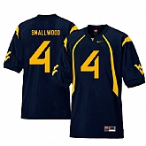 West Virginia Mountaineers 4 Wendell Smallwood Navy College Football Jersey Dzhi,baseball caps,new era cap wholesale,wholesale hats